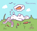 Sleepy Bunny Sticker