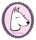 Cute White Dog Sticker